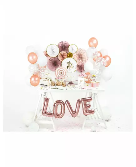 Fóliové balónky písmena „LOVE“ růžové zlato 140 x 35 cm, image 2