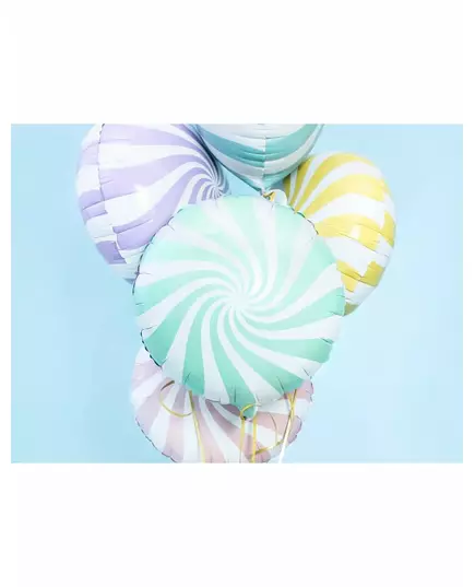 Fóliový balónek lízátko mint a bílá 45 cm, image 2