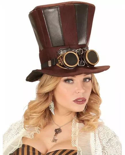 Steampunk náušnice s ozubenými koly a peřím pro dospělé, image 2