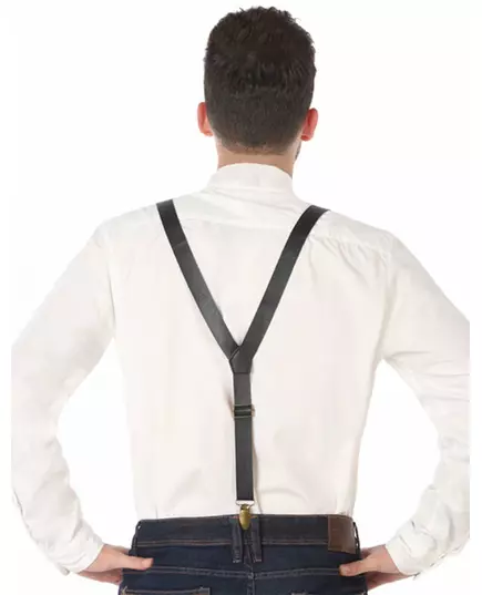 Černé šle z koženky pro dospělé, image 2