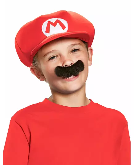 Dětská čepice Mario s knírem, image 2
