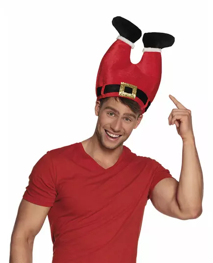 Kalhoty a čepice Santa Clause pro dospělé, image 2