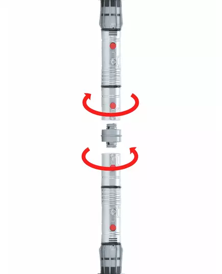 Sada 2 plastových světelných mečů se zvukem pro děti, image 2
