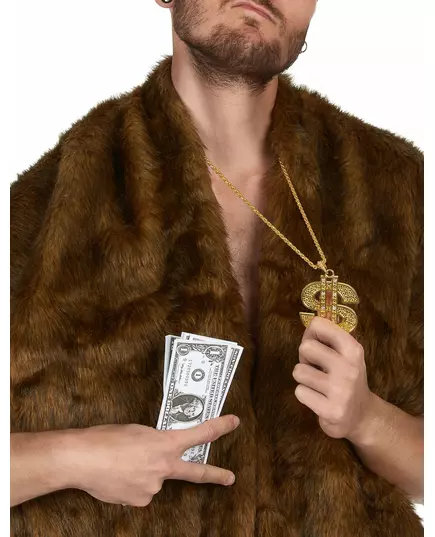 Kovový náhrdelník s dolarem pro dospělé, image 2