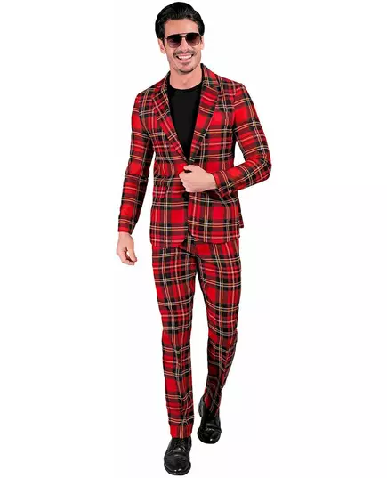 Skotský kostým s tartanovým potiskem pro dospělé, Velikost: Large
