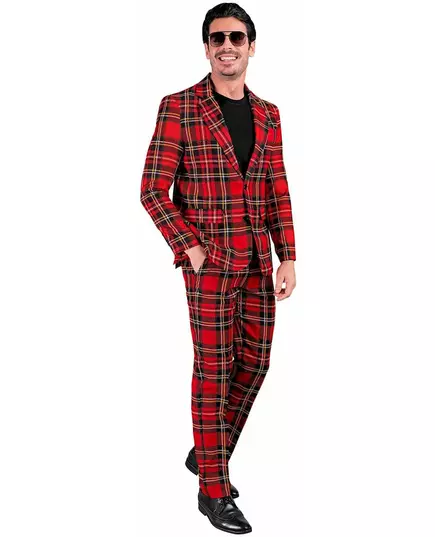 Plus size skotský kostým s tartanovým potiskem pro dospělé, Velikost: X-Large