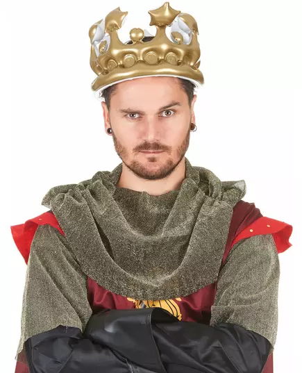 Nafukovací zlatá královská koruna, image 2