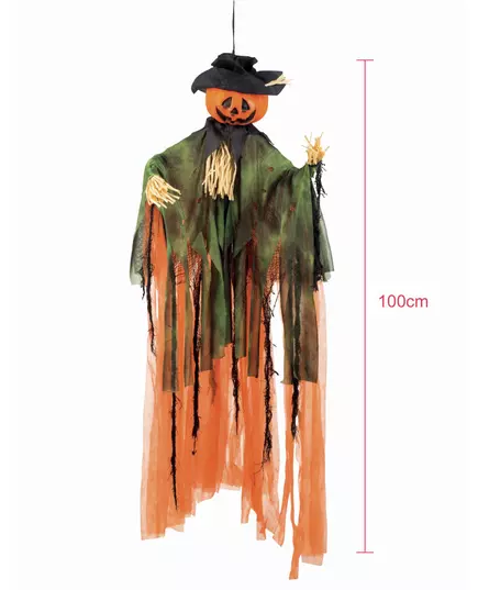 Závěsná dekorace dýňový strašák Halloween 1m, image 2