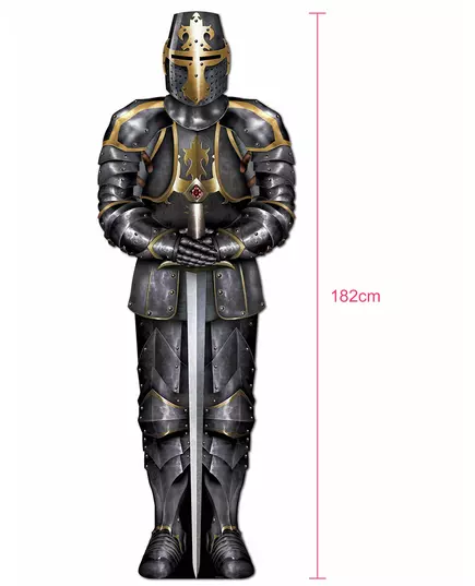 Dekorace rytíř v brnění 182 cm, image 2