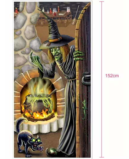 Dekorace na dveře „Dům čarodějnice“ 30" x 60", image 2