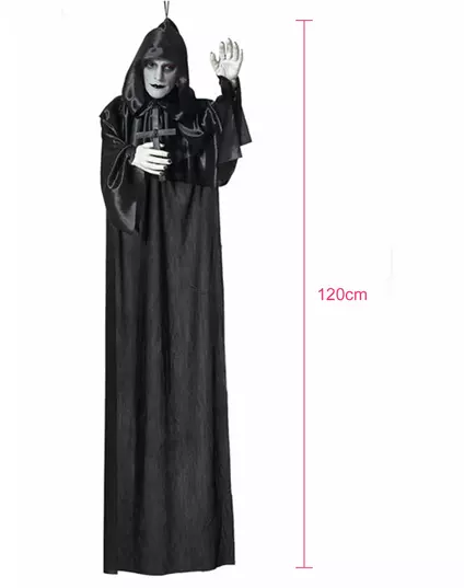 Závěsná svítící dekorace mnich 120 cm, image 2