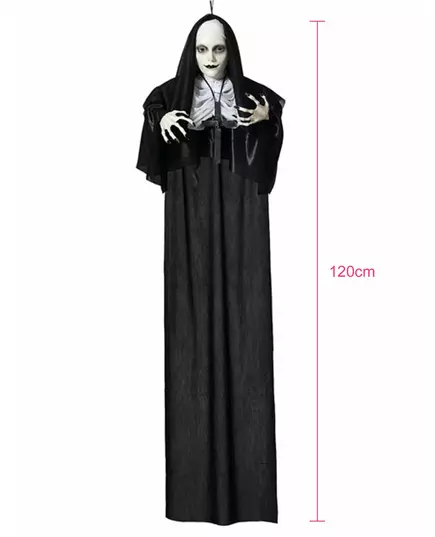 Závěsná svítící dekorace jeptiška 120 cm, image 2