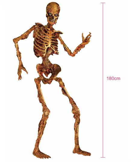 Dekorace kloubová rozkládající se kostra 180 cm, image 2