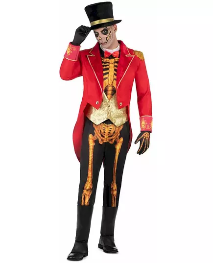 Kostým Skeleton Ringmaster pro muže, Velikost: Medium