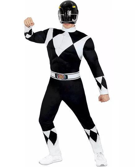 Kostým černého Power Rangera pro dospělé, Velikost: X-Large