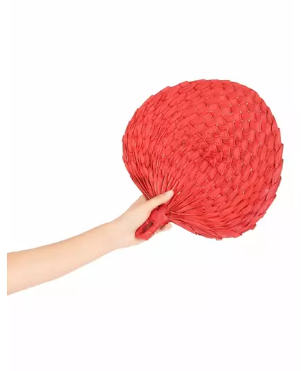 Červený slaměný vějíř pro dospělé, image 2