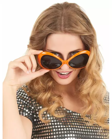 Oranžové disco brýle pro dospělé, image 2