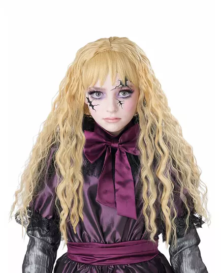 Dlouhá vlnitá blond dětská paruka, image 2