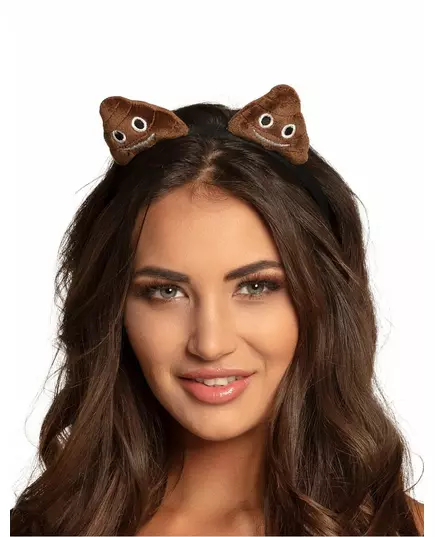 Čelenka s emoji hovínka pro dospělé, image 2