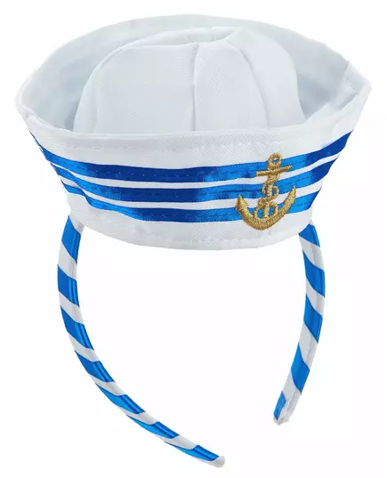 Čelenka s mini námořnickým kloboučkem pro dospělé, image 2