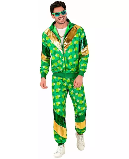 Tepláková souprava se čtyřlístky St. Patrick’s Day pro dospělé, Velikost: Medium