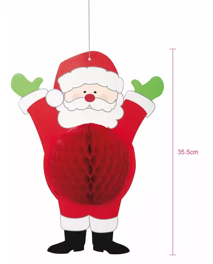 Papírový závěs Santa Claus 35.5 cm, image 2