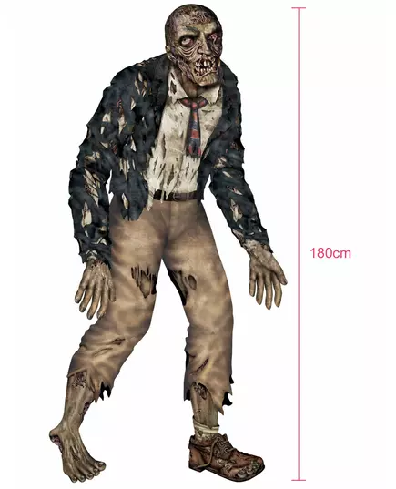 Halloweenský kloubový zombie 1.80m, image 2
