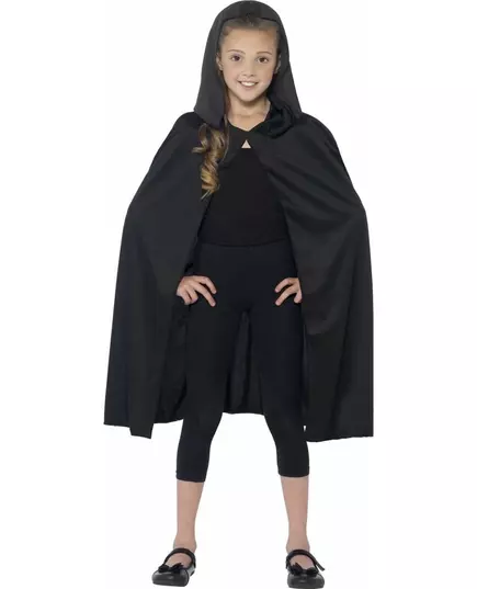 Dětský černý plášť s kapucí Halloween, image 2
