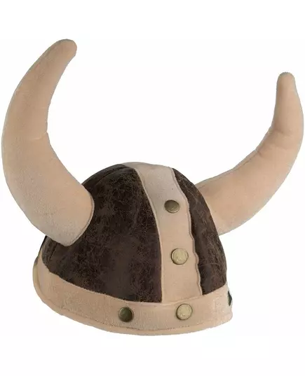 Měkká hnědá vikingská helma pro dospělé, image 2
