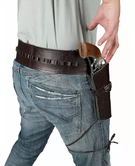 Kovbojský opasek s pouzdrem pro dospělé, image 2