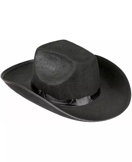 Černý kovbojský klobouk pro dospělé, image 2