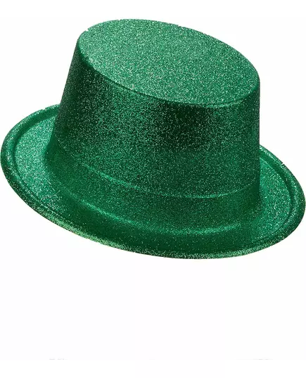 Zelený plastový cylindr s třpytkami pro dospělé, image 2