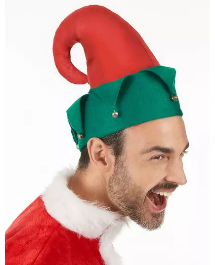 Vánoční elfí čepice se zvonky pro dospělé, image 2