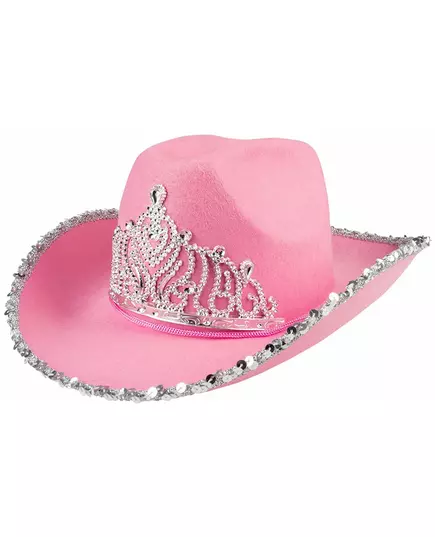 Růžový kovbojský „princeznovský“ klobouk pro ženy, image 2
