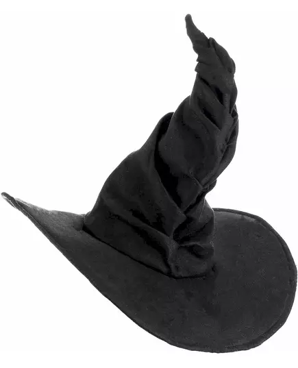 Černý sametový čarodějnický klobouk pro dospělé, image 2