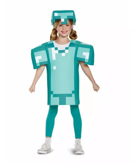 Kostým brnění Minecraft pro děti, Velikost: 7-8 let (124 - 136 cm), image 2