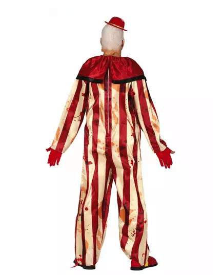 Pánský červeno-bílý děsivý klaunský kostým, Velikost: Medium (48-50), image 2