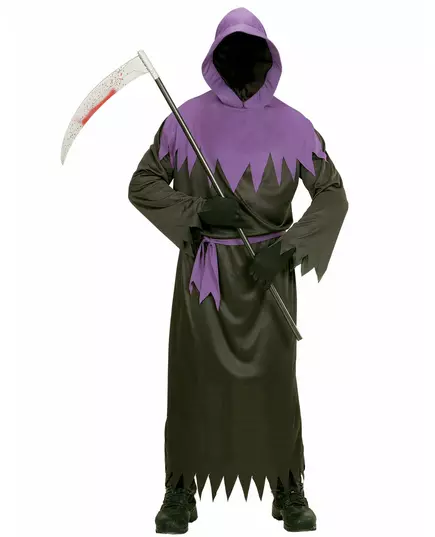 Dospělý černo-fialový kostým Reaper, Velikost: Small, image 2