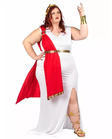 Drapovaný kostým římské bohyně pro ženy – plus size, image 2