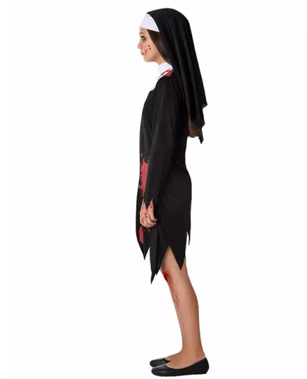 Krvavý jeptišský kostým pro dívky, Velikost: 7-9 let (130-145 cm), image 2