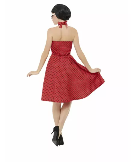 Dámský červený rockabilly kostým 50. let, Velikost: Small, image 2