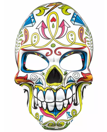 Maska Dia de los Muertos bílá, image 2