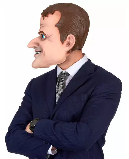Latexová humorná maska Emmanuel pro dospělé, image 2