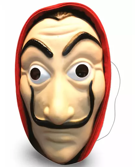Plochá kartonová maska lupiče pro dospělé, image 2