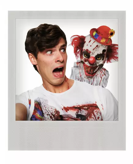 Děsivé klaunské selfie tričko pro dospělé, image 2
