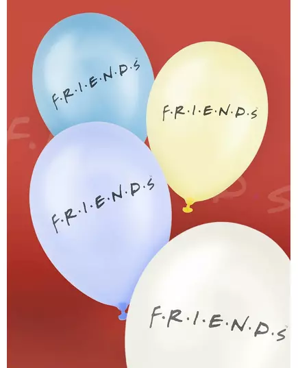 10 latexových balónků Friends 25x32cm, image 2