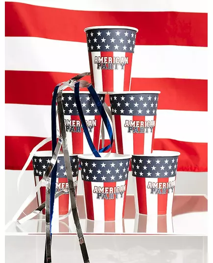 10 kartonových kelímků American Party 21 cl, image 2