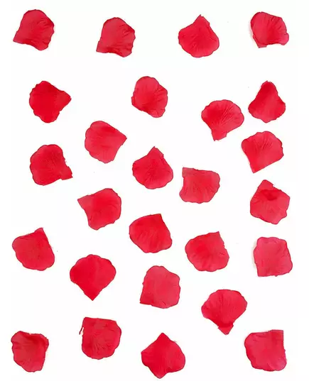 150 červených látkových okvětních lístků růží, image 2