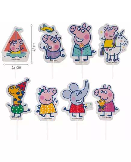16 dortových topperů Peppa Pig, image 2