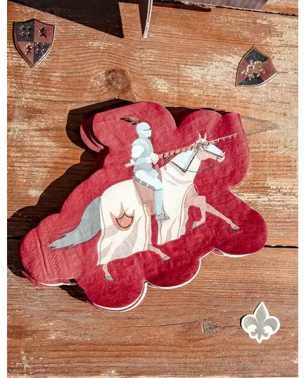 16 ubrousků „Burgundy Knight“ 33 x 24 cm, image 2